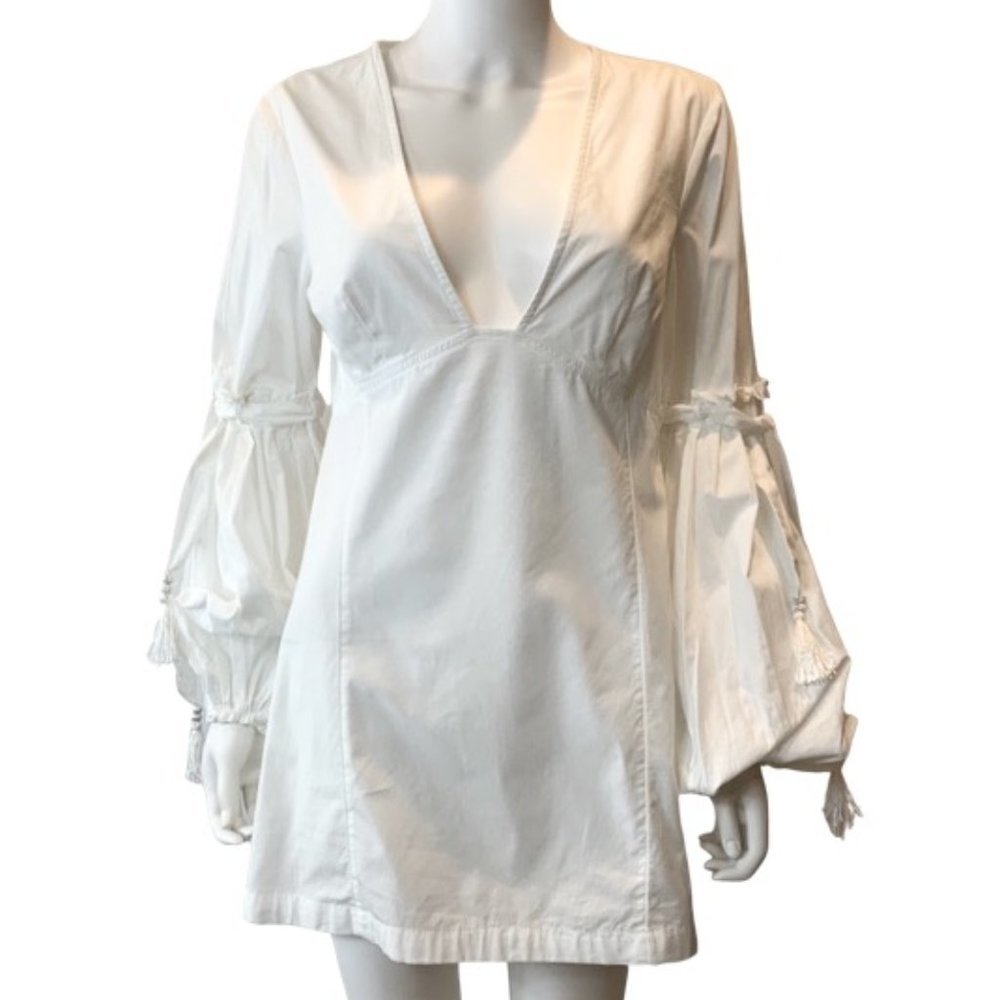 Free People Tunic Top with Balloon Sleeves